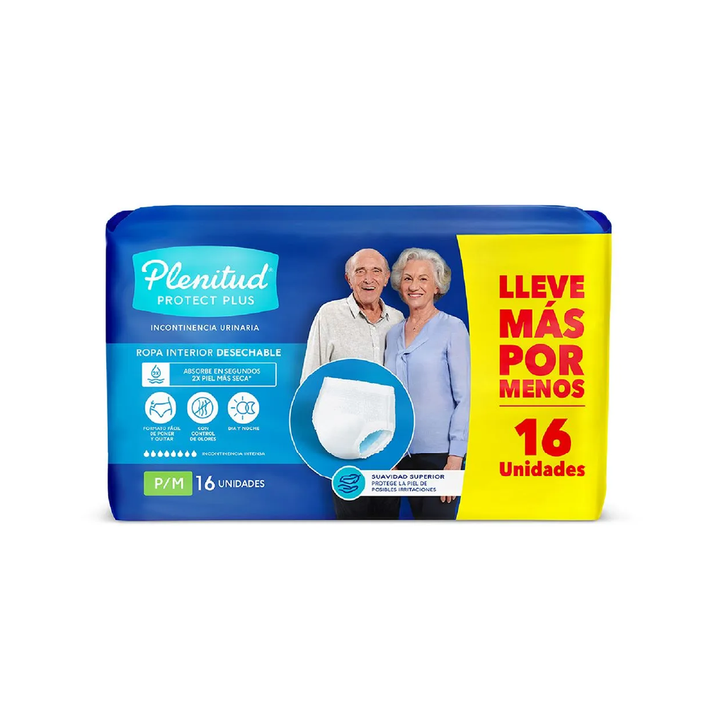 Ropa Interior Adulto Act Plus P/M PLENITUD 2X16un