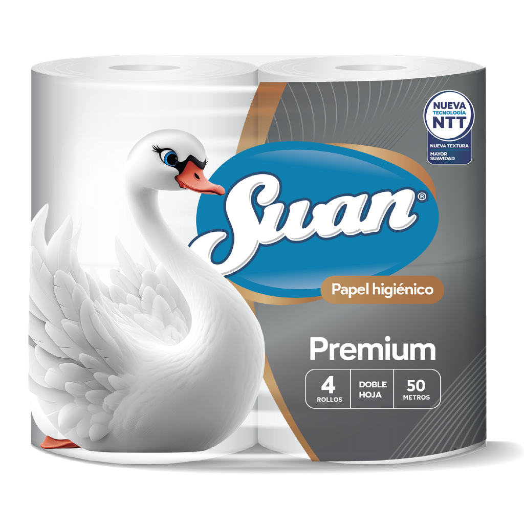 Papel Higienico Premium SWAN 8x4x50mts