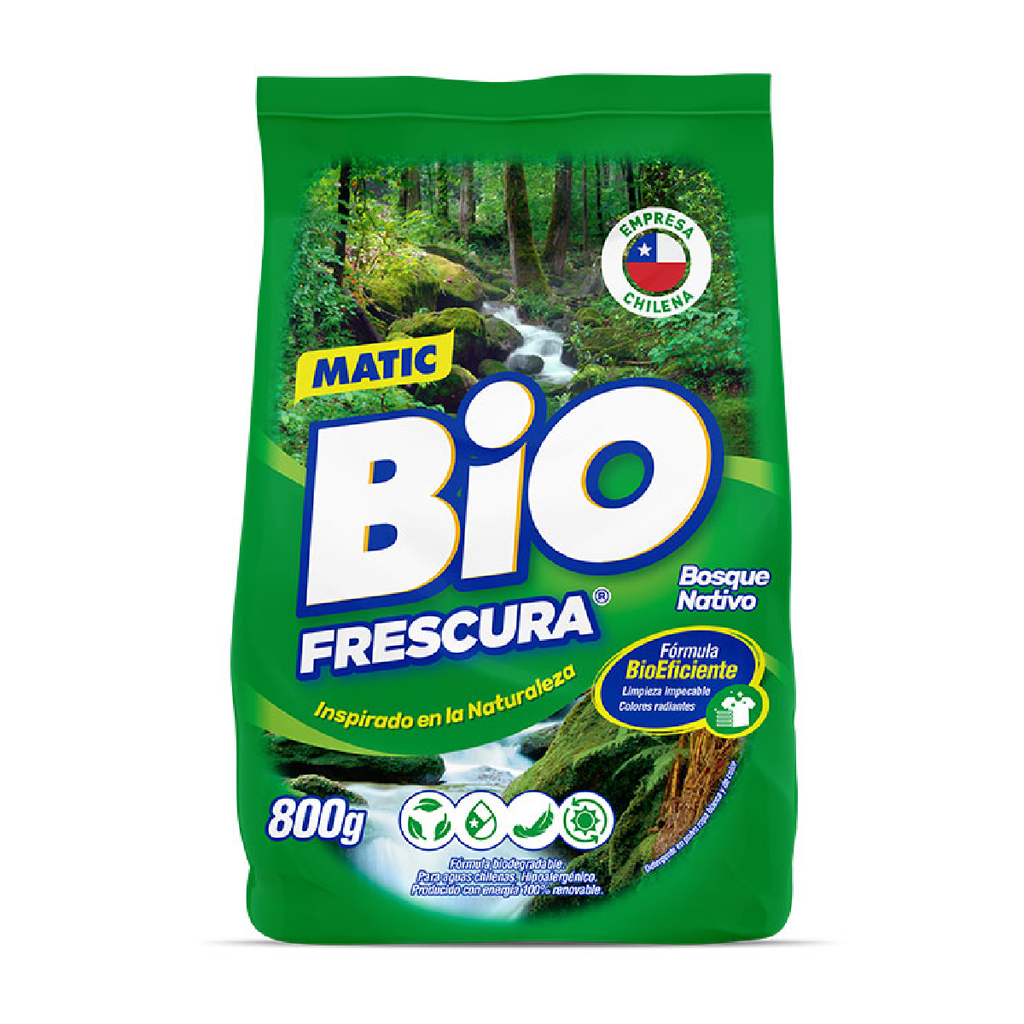 Detergente en polvo Verde BIOFRESCURA 18x800gr
