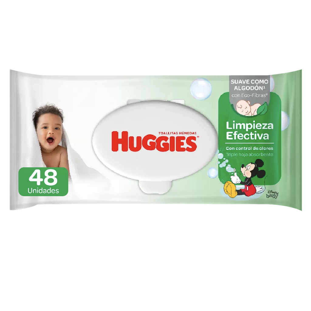 Toalla Húmeda Limpieza Efectiva HUGGIES 24x48un