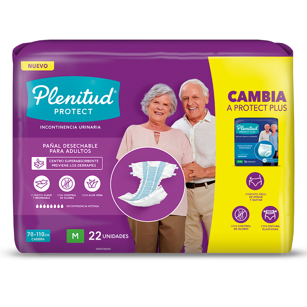 Pañal Adulto Protect M PLENITUD 4x22