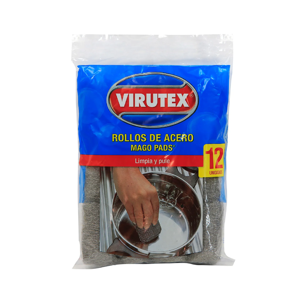 Mago Pads S/Jabón Clásica VIRUTEX 12x12u