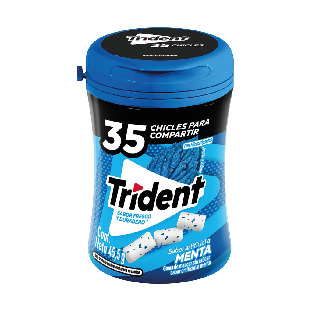 Trident Botella 35S Menta 6x45.5g 
