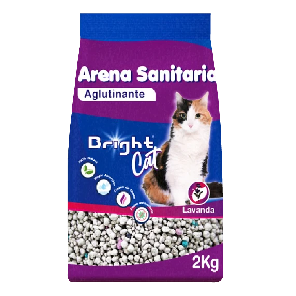 Arena Sanitaria Aglutinante Lavanda BRIGHT 10X2Kg