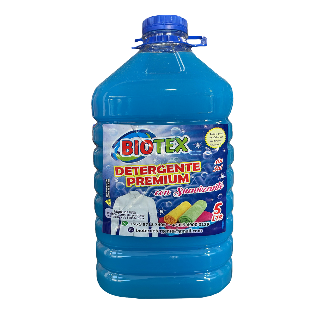 Detergente LÍquido c/Suavizante BIOTEX 5L