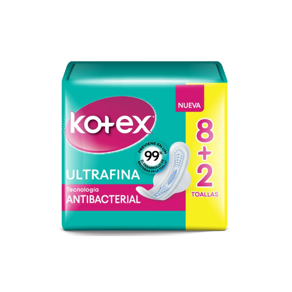 Toalla Femenina Cuidado Avanzado UF C/A KOTEX  6x10un