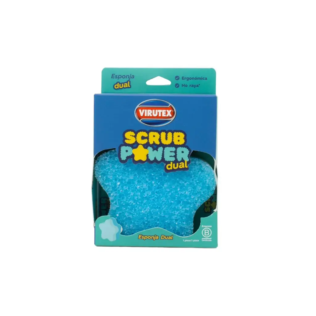 Esponja Dual Scrub Power Virutex 24x1un