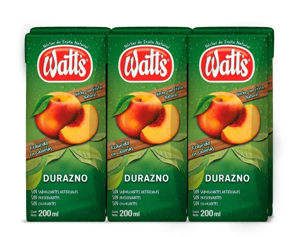 Jugo Durazno WATTS 5x6x200ml