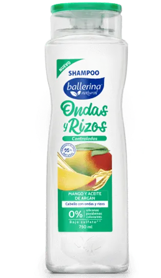 Shampoo Ondas y Rizos Frasco BALLERINA 10x750ml