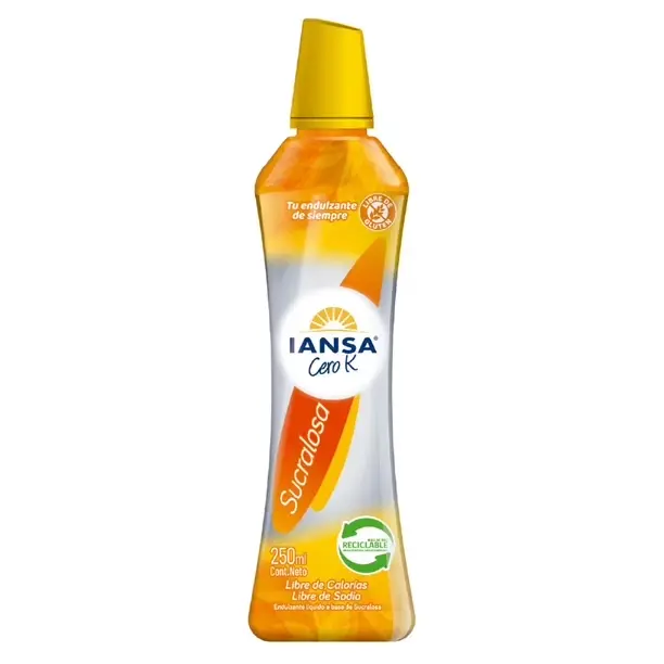 Endulzante Cero K Sucralosa IANSA 16x250ml