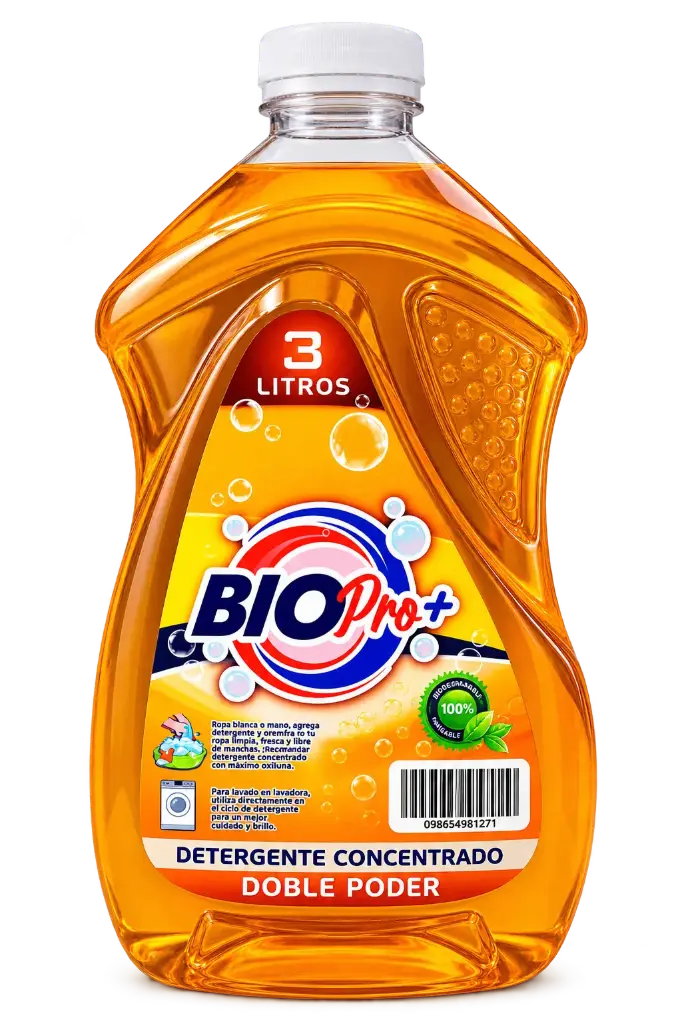 Detergente liquido naranjo BioPro+ 4x3L