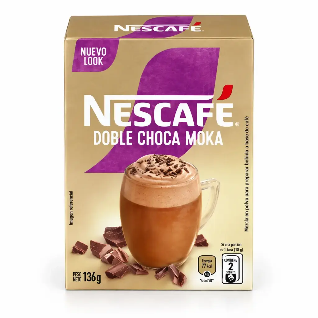Café Instantáneo Doble Choca Moka NESCAFÉ 8x14gr