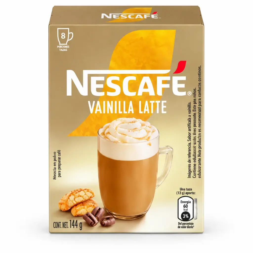 Café Instantáneo Vainilla Latte NESCAFÉ 8x14gr