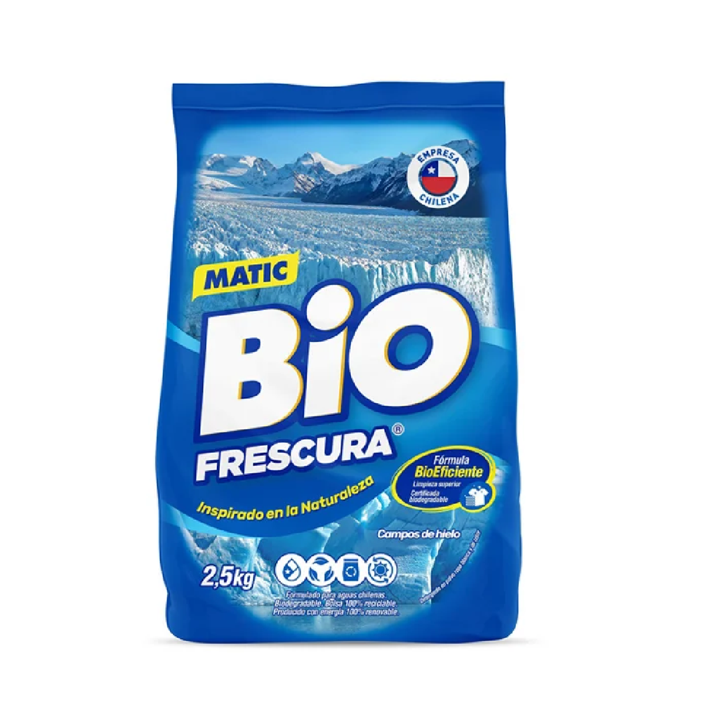 Detergente en polvo Azul BIOFRESCURA 6x2,5kg