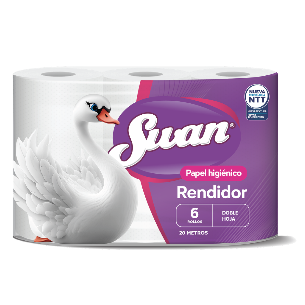 Papel Higienico Rendidor SWAN 8x6x20mts