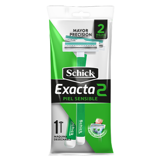 [54041] Máquina de afeitar piel sensible SCHICK EXACTA2 1x12un
