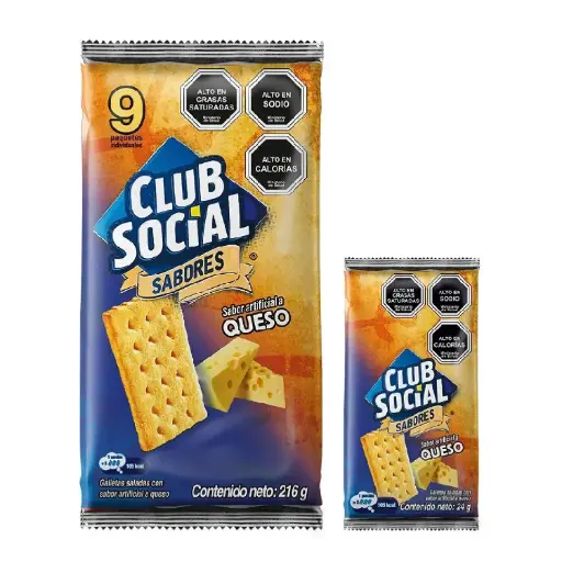 [76052F] Club Social Queso 9x24g