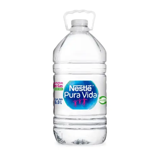 [91011] Agua Pura Vida s/gas Nestlé 4x 6L