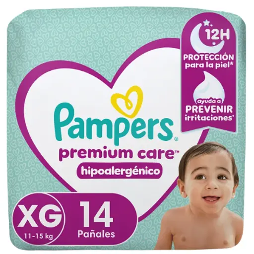 [96031] Pañal Premium Care XG Pampers 8x14un 