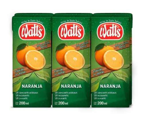 [84122] Jugo Naranja WATTS 5x6x200ml