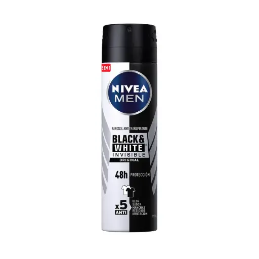 [105052] Desodorante Hombre B&W Invisible NIVEA 12x150ml