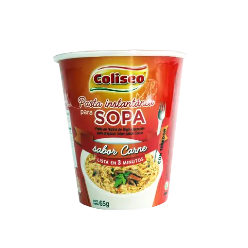 [122052] Sopa Instantanea de Carne COLISEO 12x65gr 