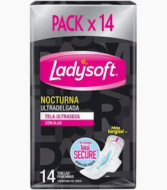 [128022] Toalla Femenina Nocturna LADYSOFT 12x14un