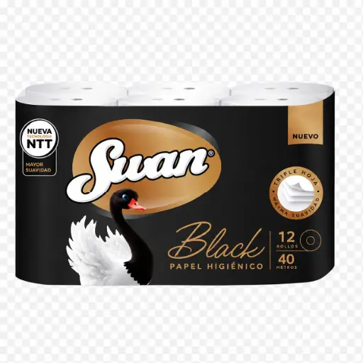 [10251] Papel Higienico Black SWAN 2x12x40mts
