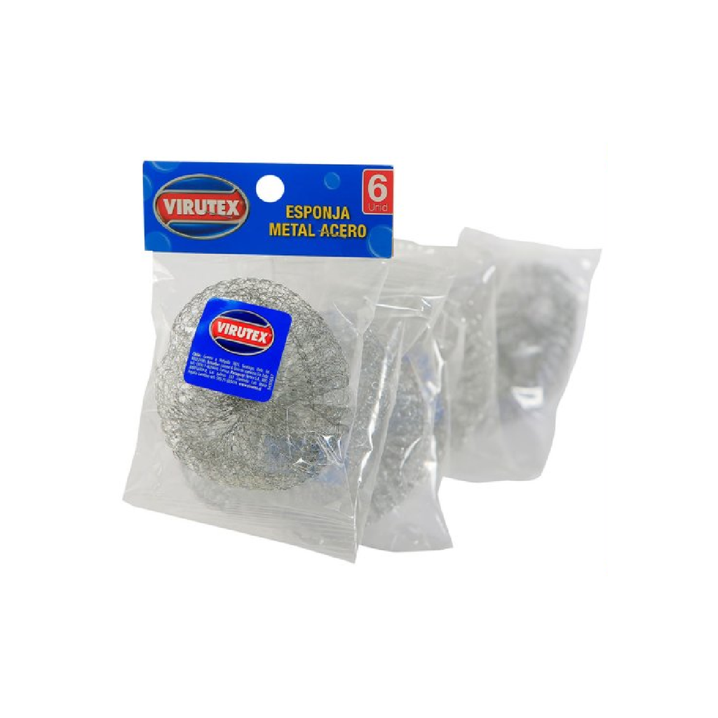 Esponja Acero Tiras Virutex 10x6un