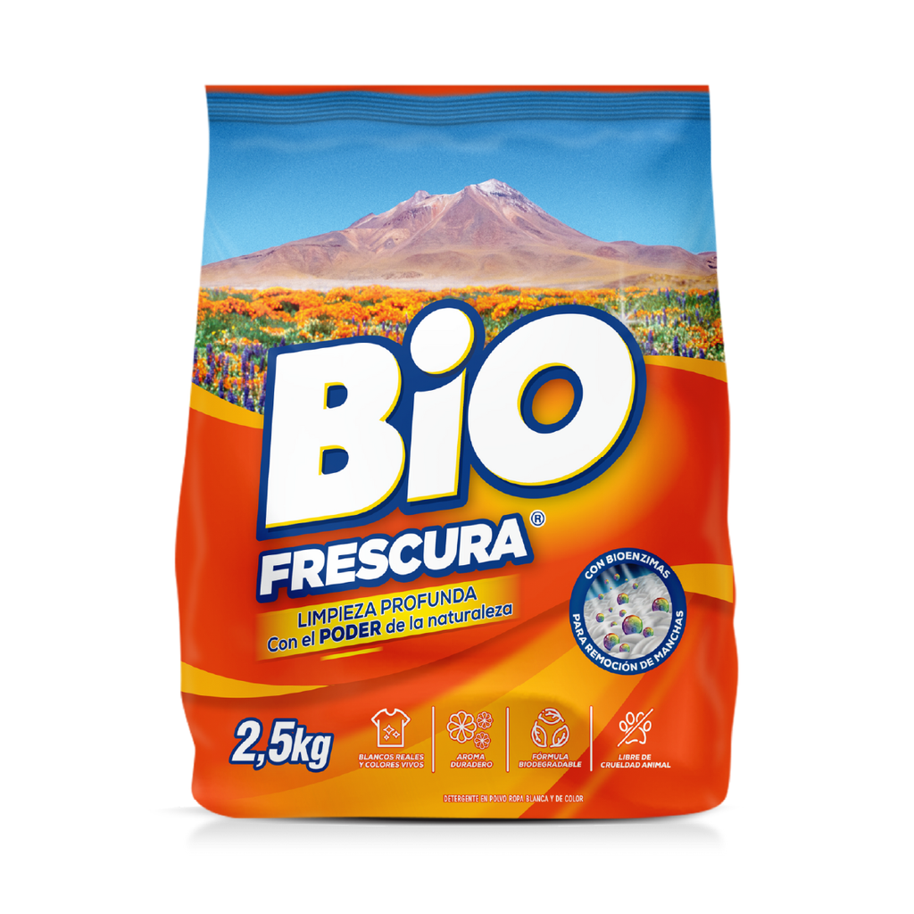 Detergente en polvo Naranjo BIOFRESCURA 6x2,5kg
