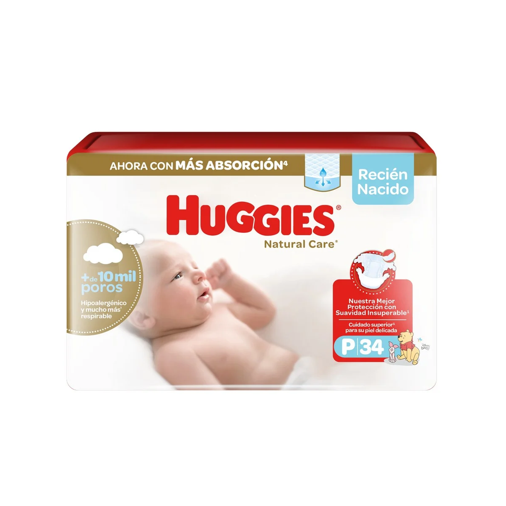 Pañal Natural Care RN HUGGIES 6x34un