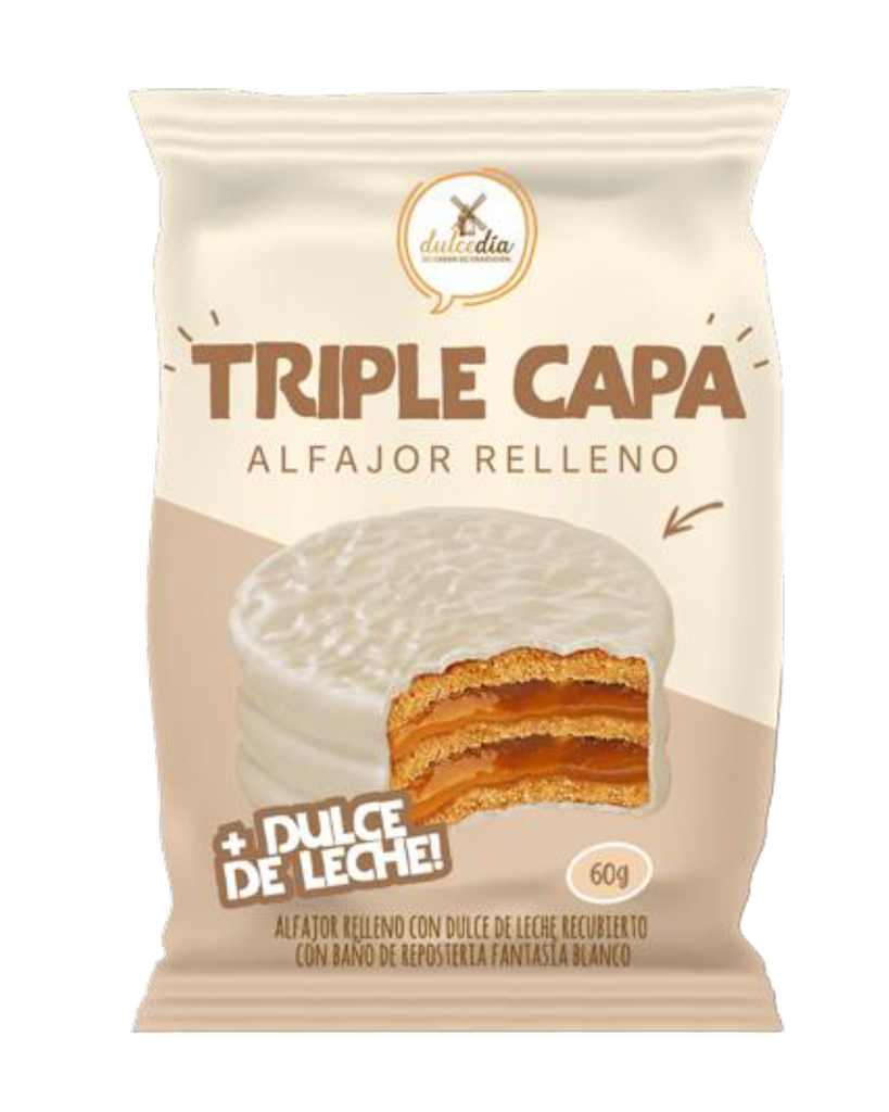 Alfajor Triple Blanco DULCEDIA 24x60gr