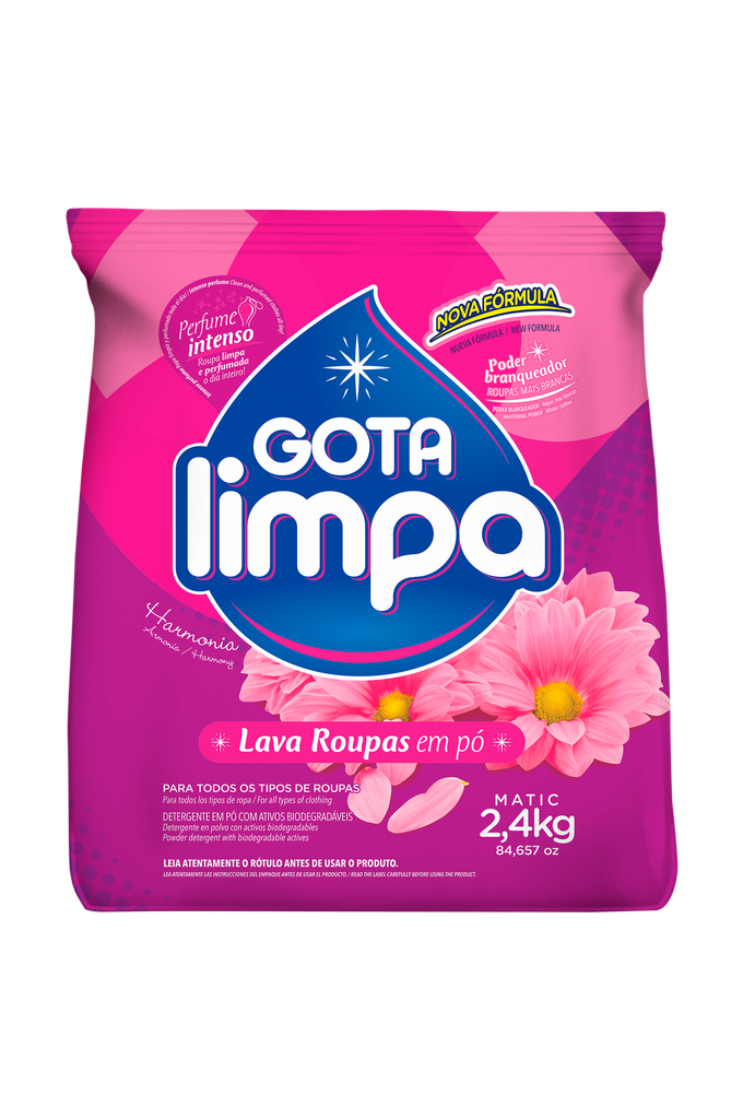 Detergente en polvo Armonia GOTA LIMPA 8x2,4kg