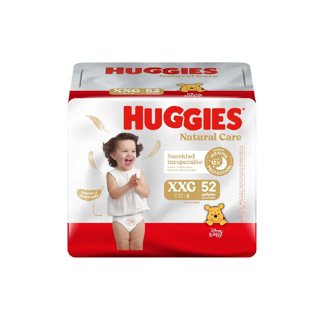 Pañal Natural Care XXG xpad HUGGIES 2x52un