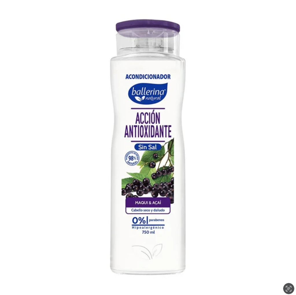 Acondicionador Maqui y Acai Frasco BALLERINA 10x750ml