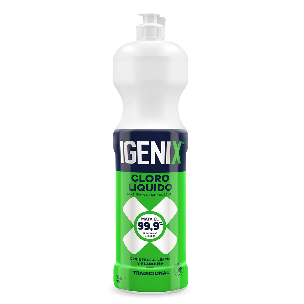 Cloro Líquido IGENIX Tradicional 12x1L