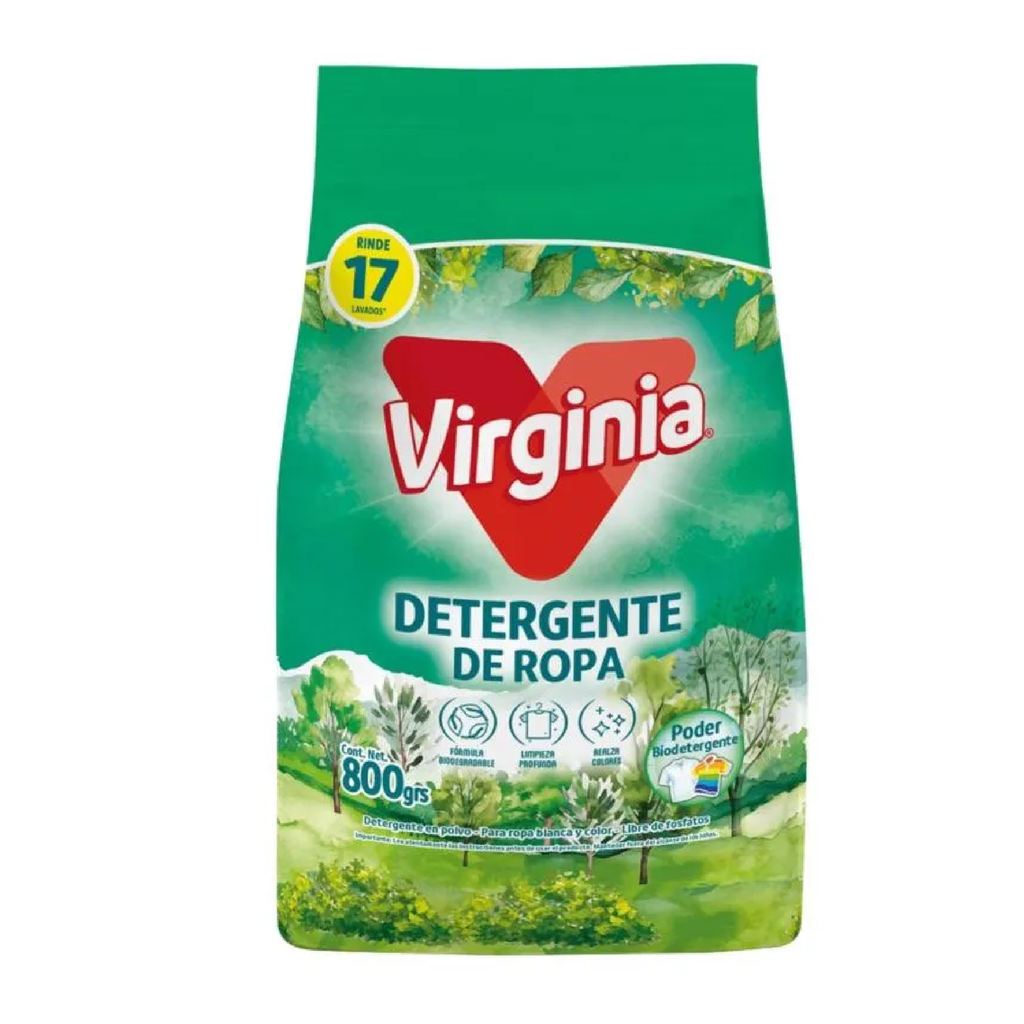 Detergente en polvo VIRGINIA 18x800g