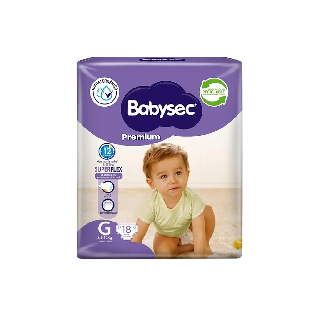 Pañal G BABYSEC 8x18un