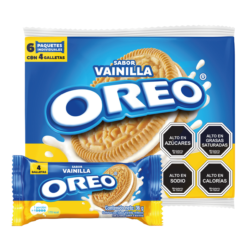 Oreo SixPack Vainilla 6x36g 
