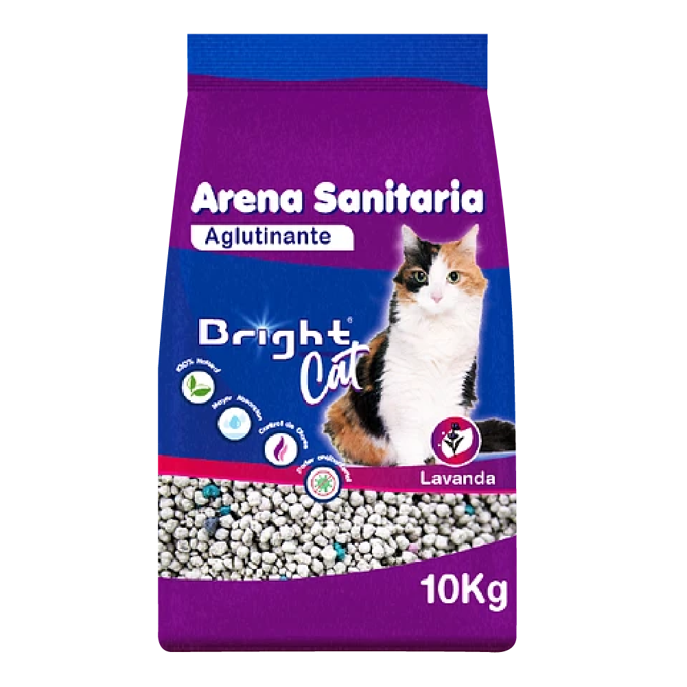 Arena Sanitaria Aglutinante Lavanda BRIGHT 2X10Kg