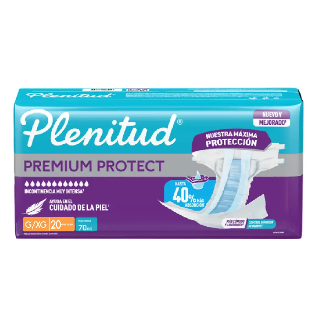 Ropa interior Premium Protect PLENITUD G/XG 3x20un