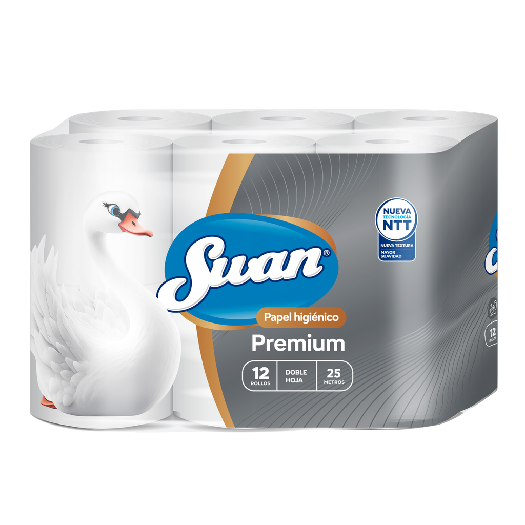 Papel Higienico Premium SWAN 4x12x25mts
