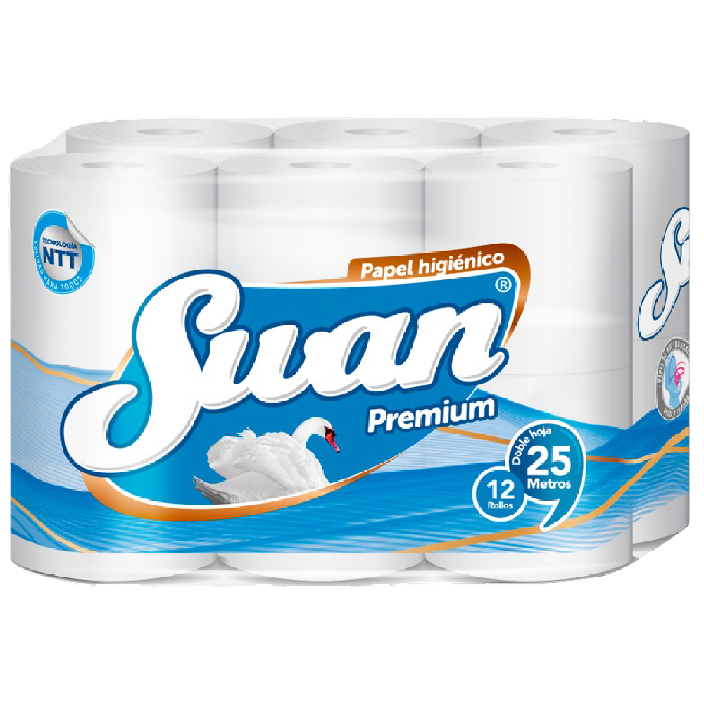 Papel Higienico Premium SWAN 4x12x25mts
