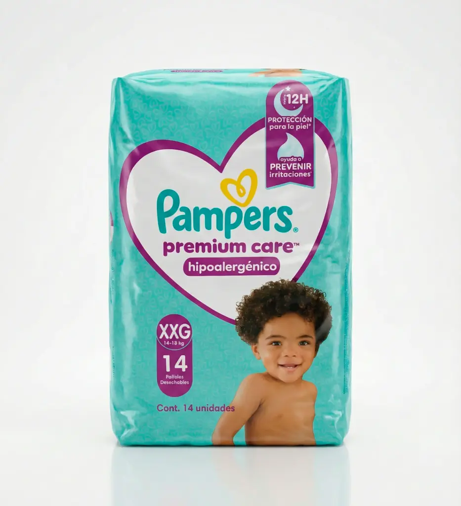 Pañal Premium Care XXG Pampers 8x14un 