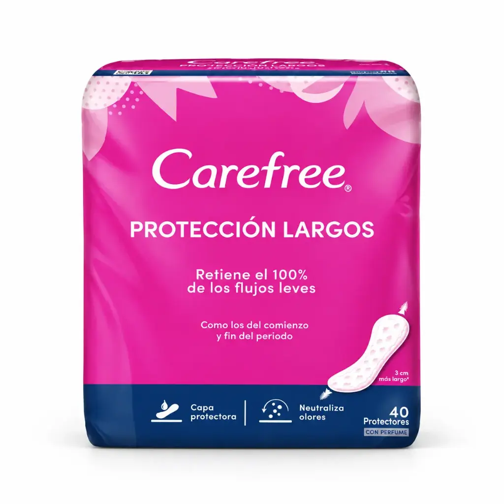 Protector diario Protec Largo CAREFREE 40un