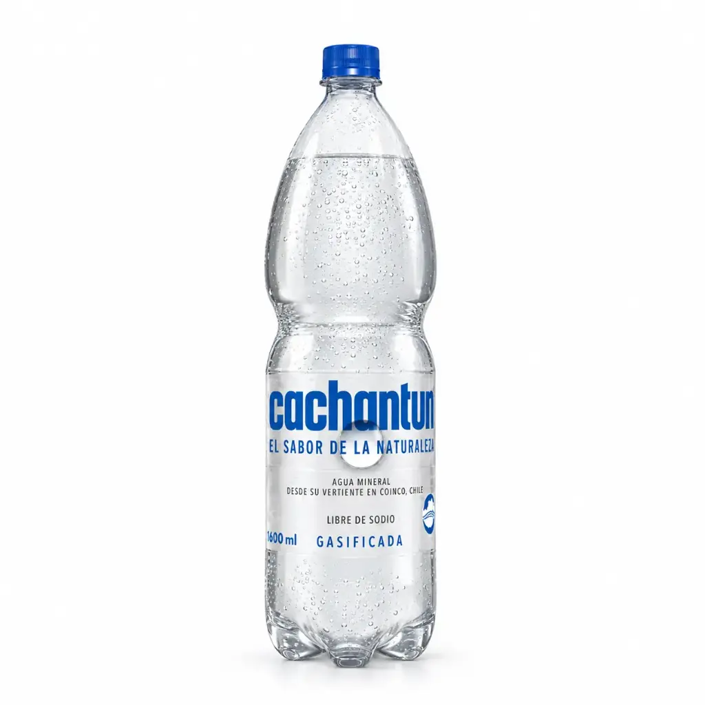 Agua mineral C/gas CACHANTUN 6x1,6L