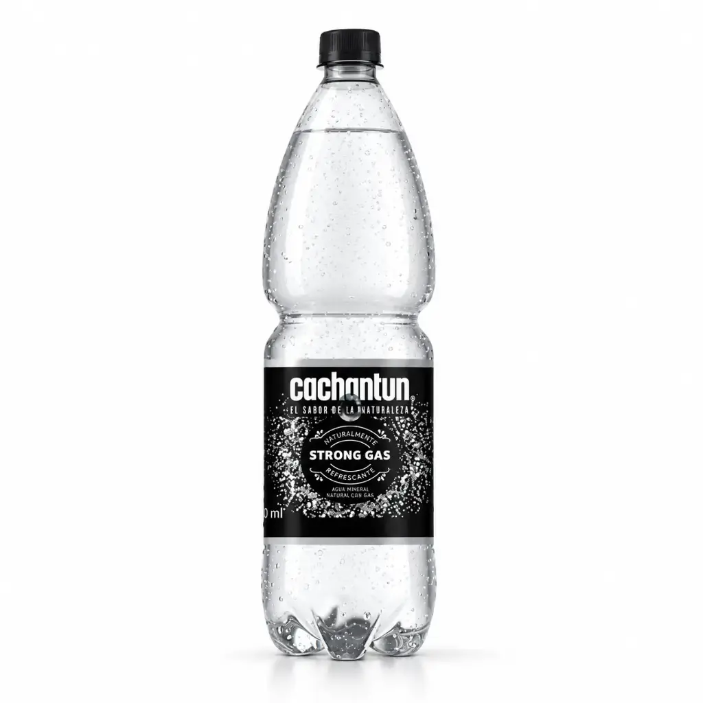 Agua mineral Strong gas CACHANTUN 6x1,6L