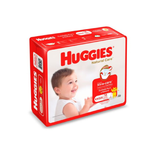 [12121] Pañal Natural Care XXG xpad HUGGIES 8x14un
