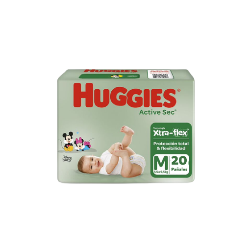 [12161] Pañal Active Sec M Smurf HUGGIES 8x20un