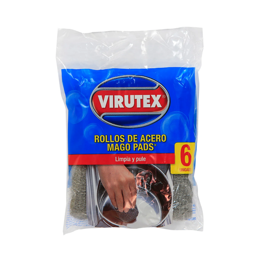 [16342] Mago Pads S/Jabón Clásica VIRUTEX 10x6u
